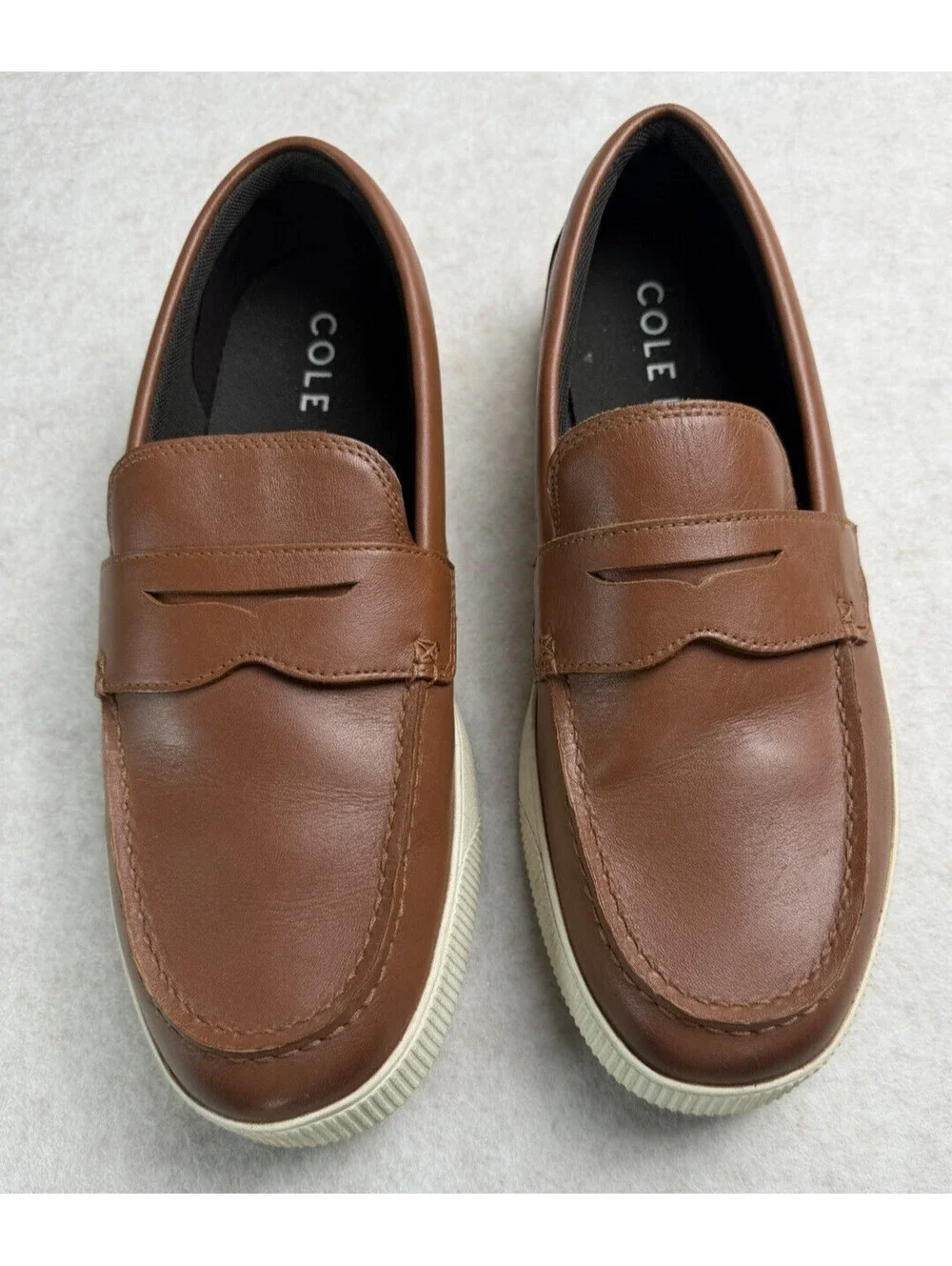 Cole Haan Nantucket Penny Brown Leather Loafers C33858 Men's Sz 11 Wide